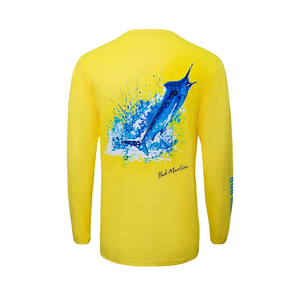 Performance Shirt Ocean Marlin Yellow