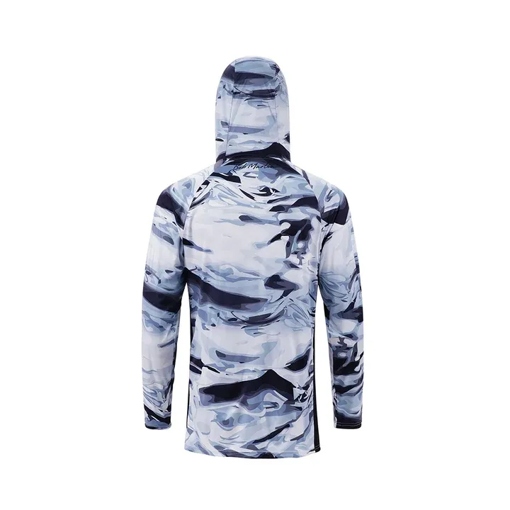 Performance Hoody With Built-in Face Mask Grey Storm