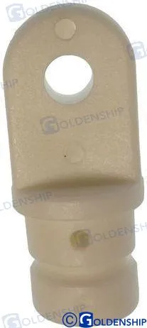 STANCHION EYE 7/8" NYLON WHITE (2)