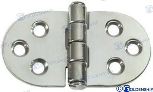 HINGE W/CENTRAL PIN 76X38 MM (2)