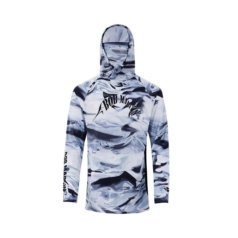 Performance Hoody With Built-in Face Mask Grey Storm